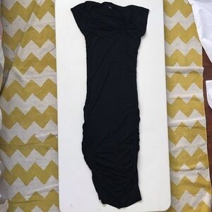 Kenneth Cole Black Ruched Jersey Dress, Size XS 🔴CLEARANCE🔴